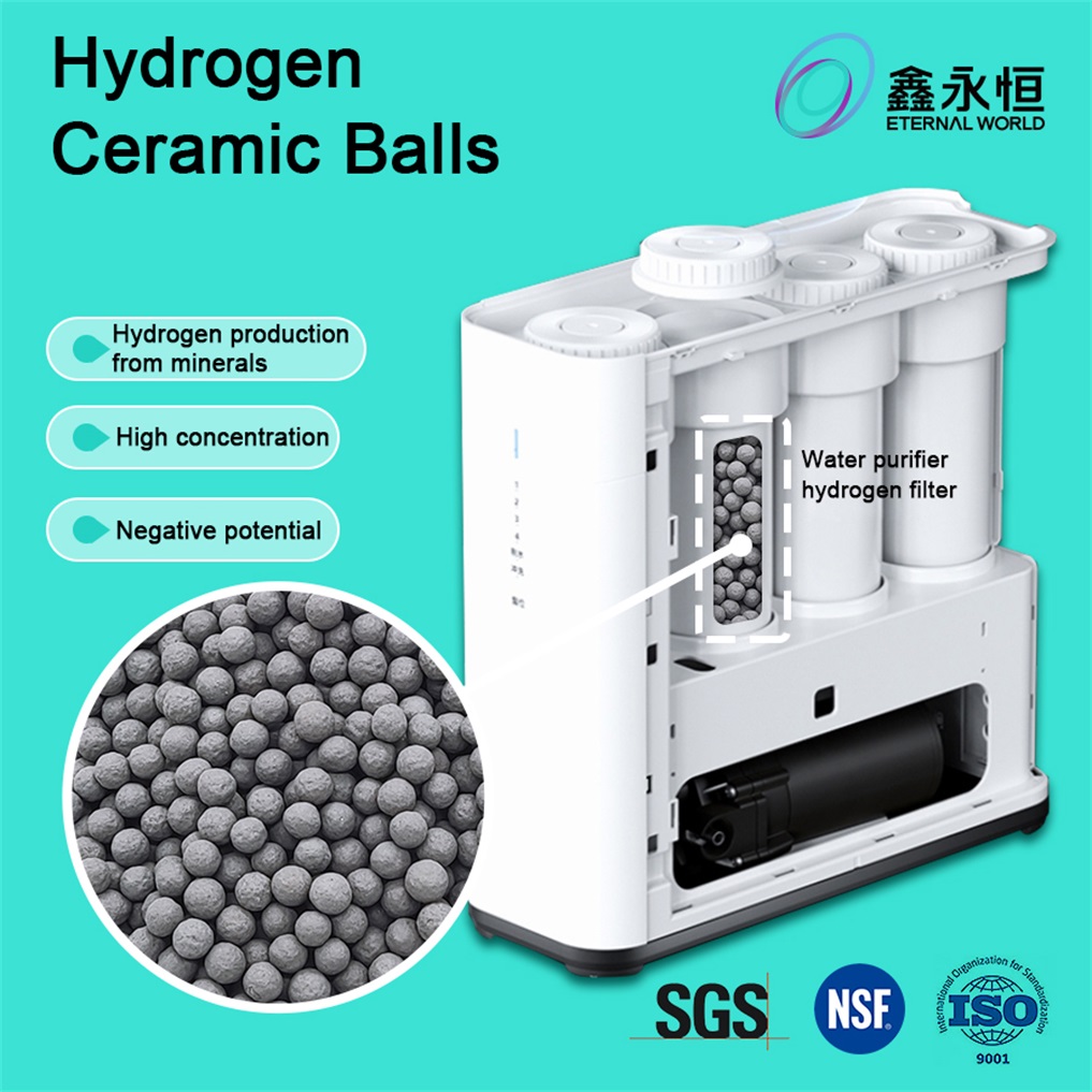 hydrogen rich ceramic spheres