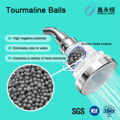 perles de tourmaline rondes