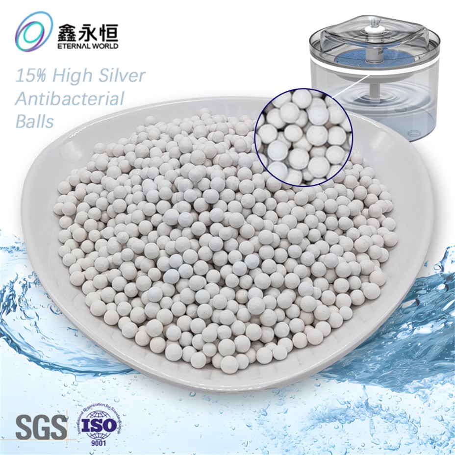 Silver ion ceramic balls