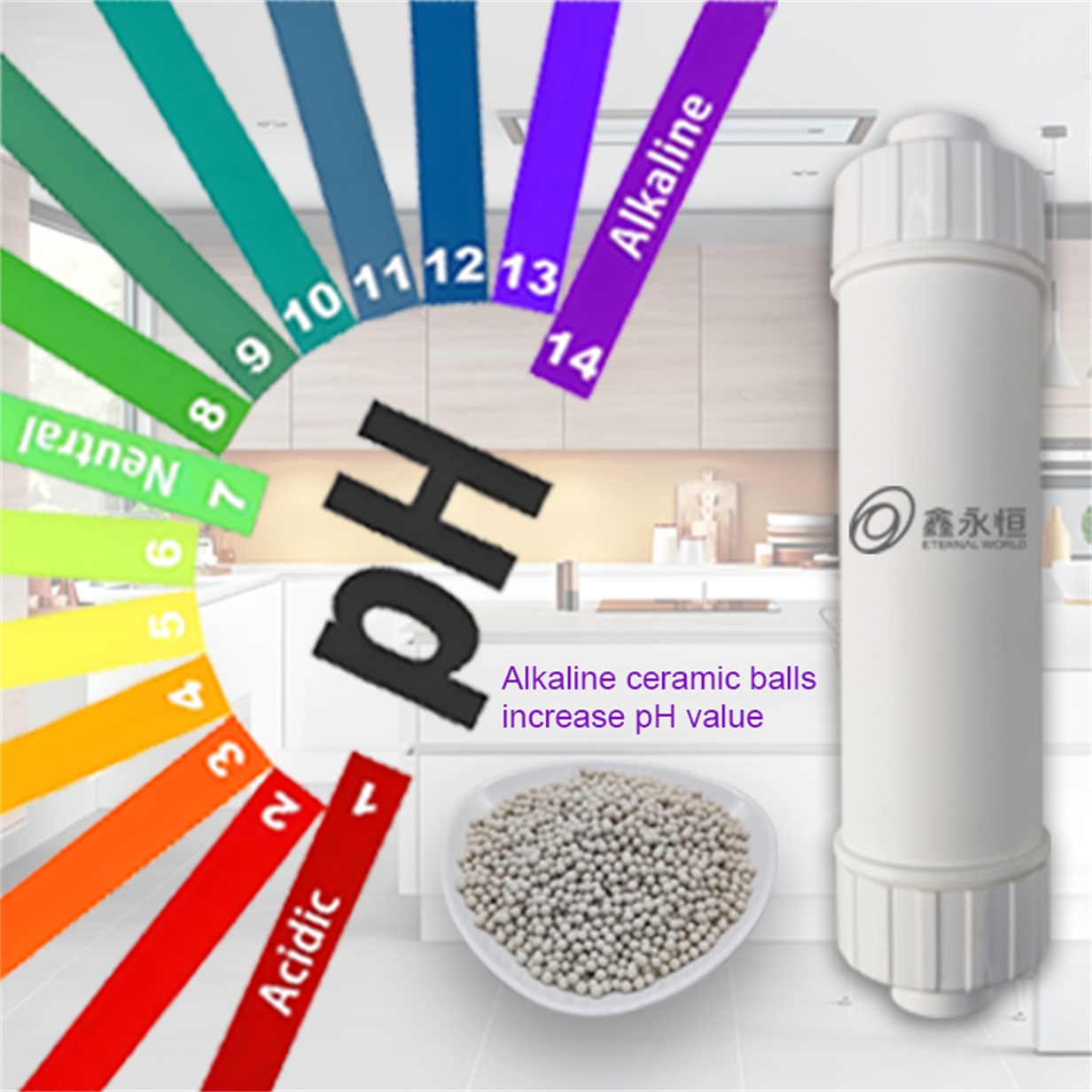 alkaline water filter element