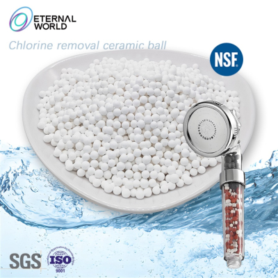 Boules en céramique de sulfite de calcium pour filtre de bain