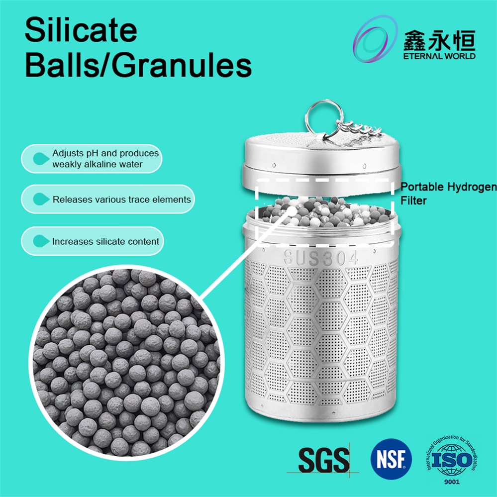 Alkaline Filter Media Metasilicic Acid Balls Silica Ceramic Granules ...